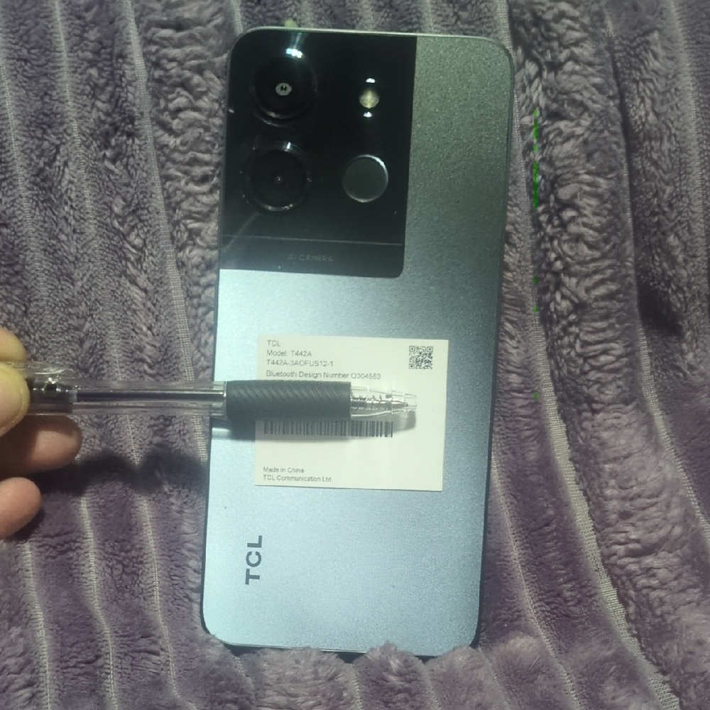TCL Smartphone with Dual Cameras in Gray